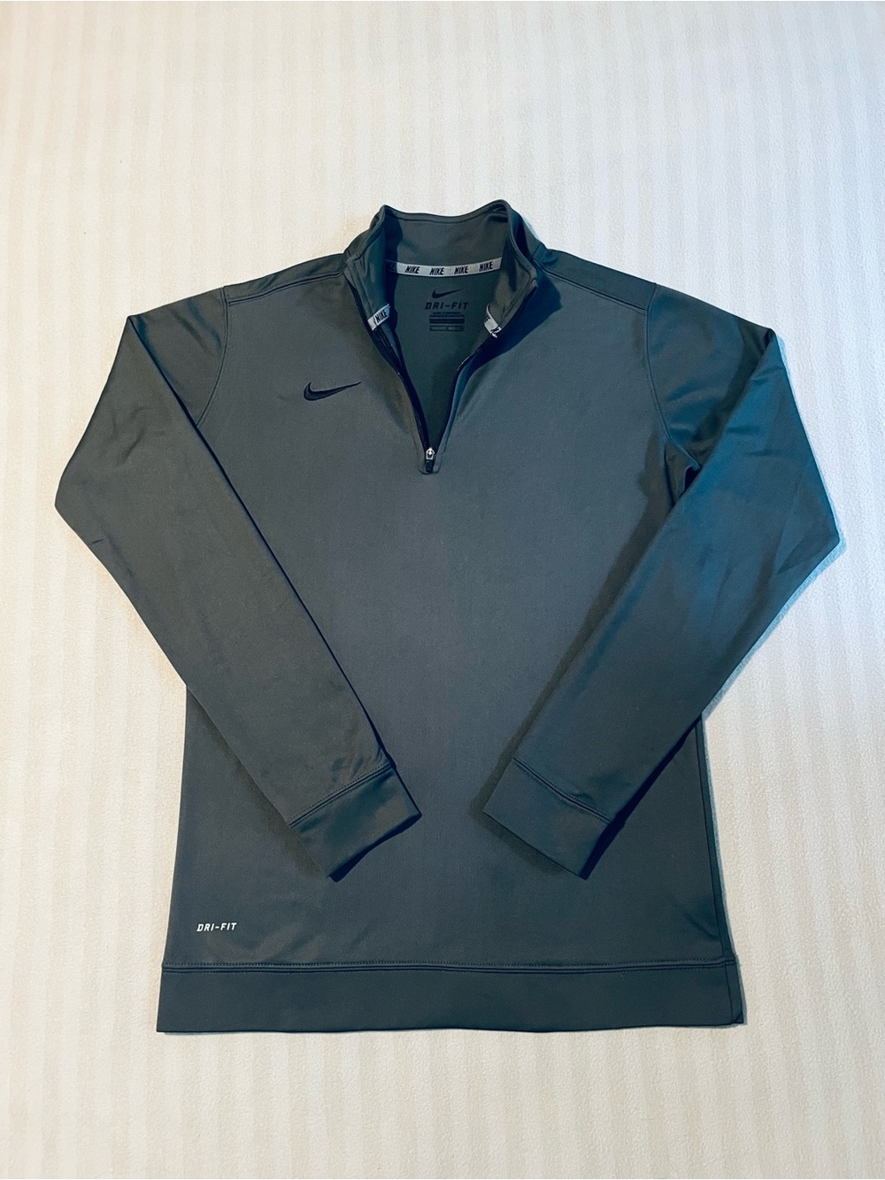 Nike Dark Green Dri-FIT Quarter-Zip Pullover